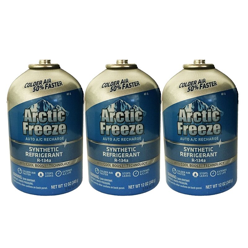 AF3V Arctic Freeze R-134a AC Recharge Kit Refill, Cool Boost Self How To Use Arctic Freeze Ac Recharge